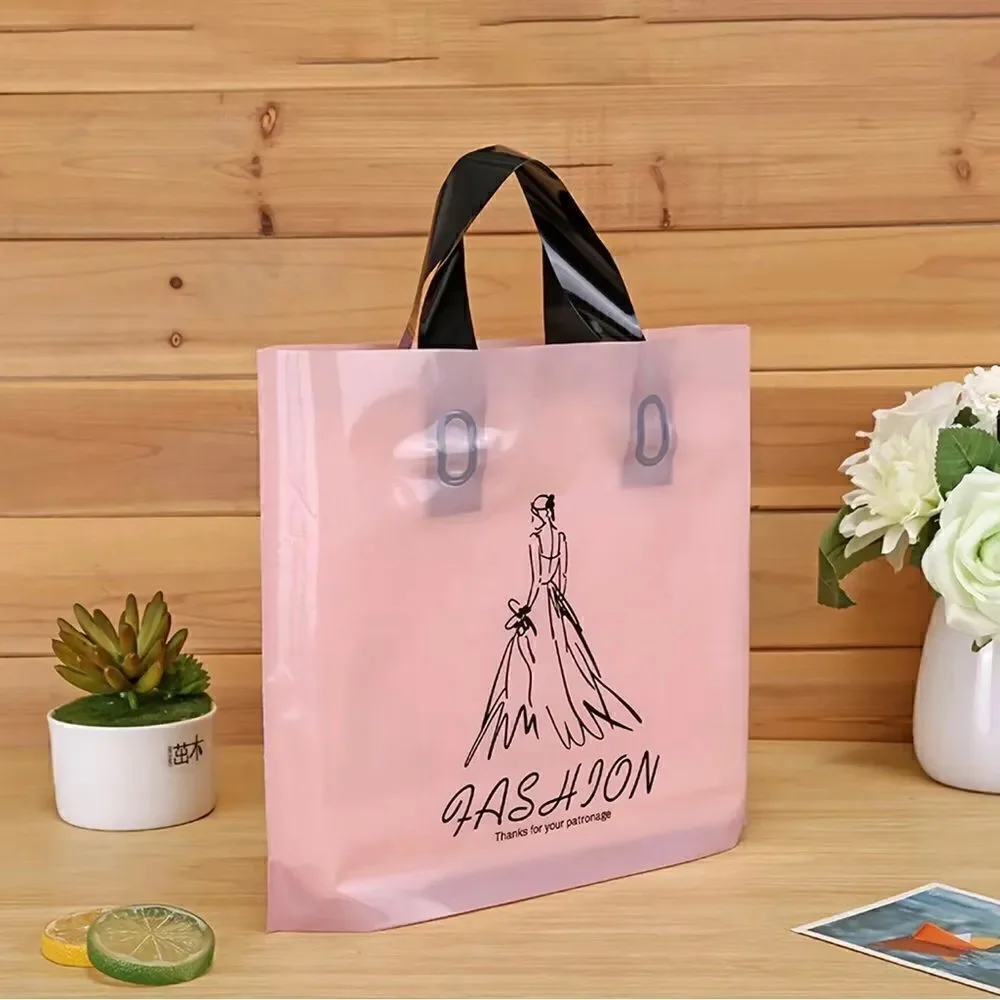 Pink plastic bag 5pcs